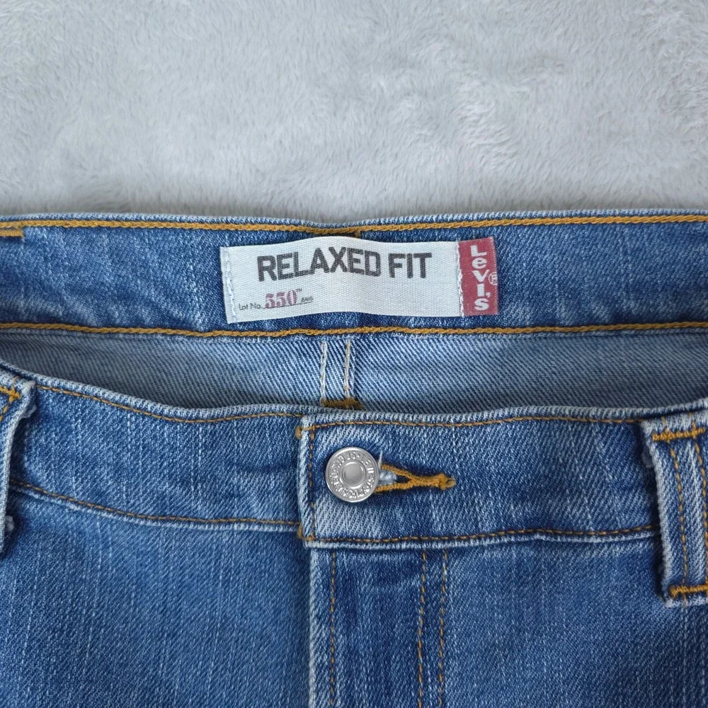 Vintage Levis 550 Jeans Mens 40x30 Blue Relaxed Fit Tapered‎ Leg Denim 2002